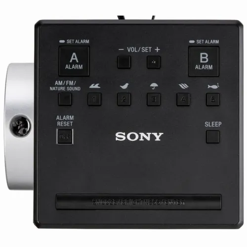 SONY ICF-C1PJ, Gray, Clock Radio with Time Projector, AM/FM
