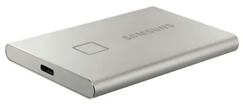 SSD portabil extern Samsung Portable SSD T7 Touch,  2 TB, Argintiu (MU-PC2T0S/WW)