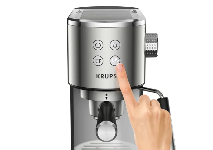 Espressor manual KRUPS XP442C11, 1400W, Argintiu