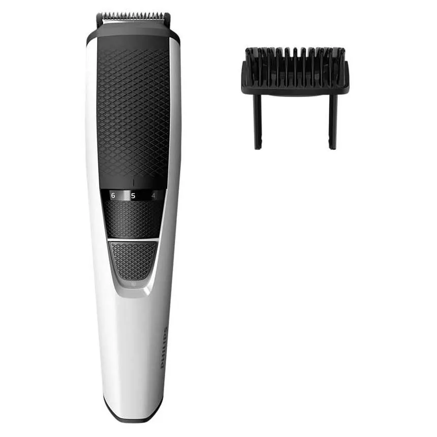 Trimmer pentru bărbați Philips Beardtrimmer Series 3000 BT3206/14, Negru | Alb