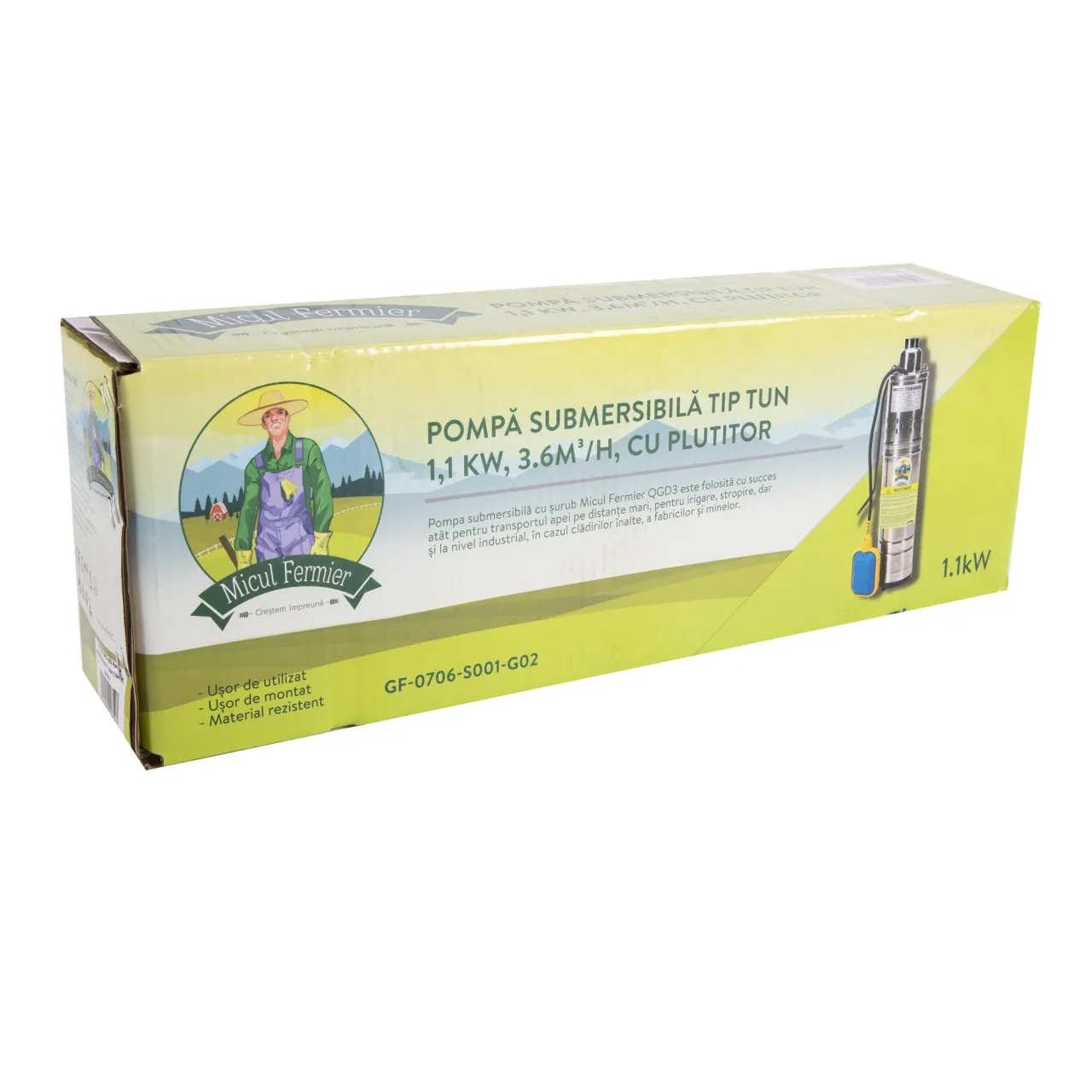 Насос погружной Micul Fermier 1,1кВт 80м — 3