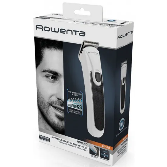 Trimmer pentru bărbați Rowenta Nomad TN2300F1, Alb | Negru