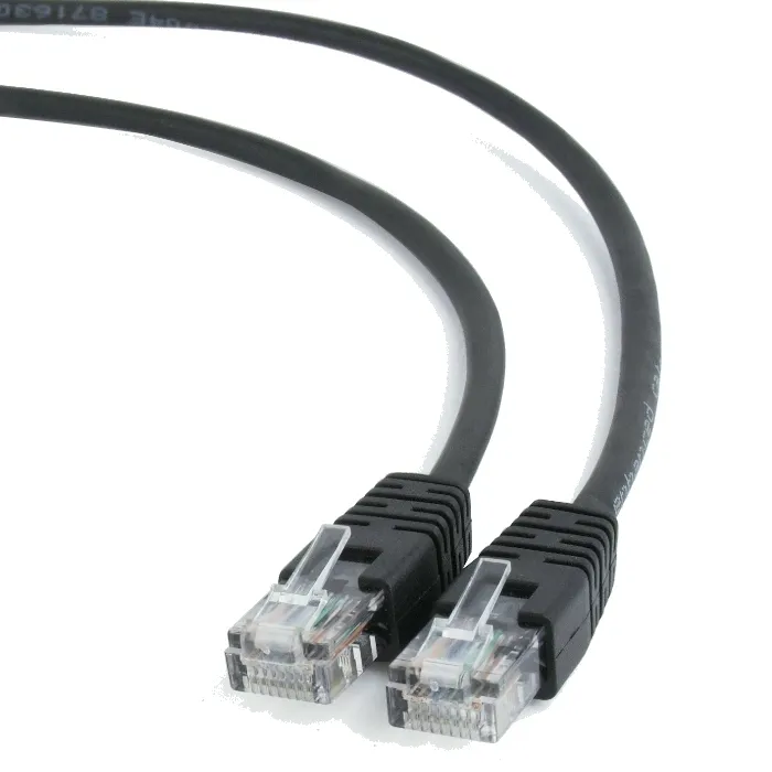 Патч-корд Cablexpert PP12-3M/BK, CAT5e UTP, 3м, Чёрный