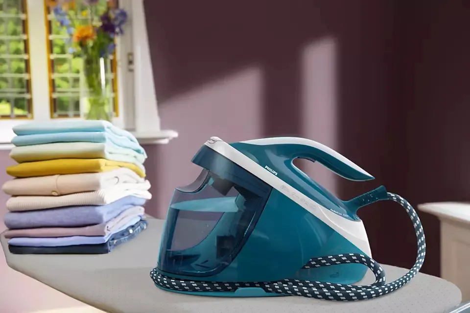 Fier de călcat cu generator de abur PHILIPS PSG7024/20, 2100W, Albastru