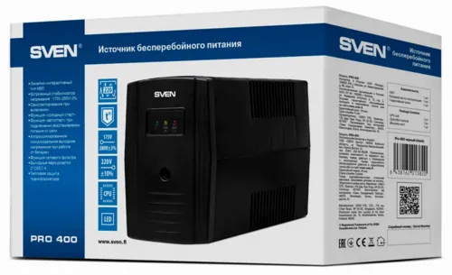 Источник бесперебойного питания SVEN Pro  400, Линейно-интерактивный, 400VA, Башня