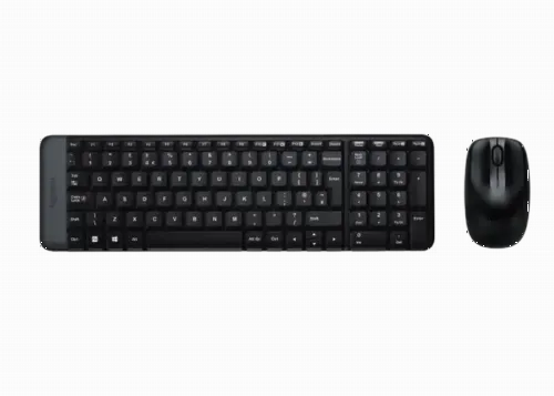 Set Tastatură + Mouse Logitech MK220, Fără fir, Negru