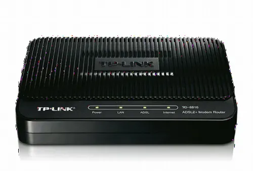 Modem ADSL TP-LINK TD-8816, ADSL/ADSL2/ADSL2 + până la 24 Mbps, Negru