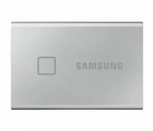 SSD portabil extern Samsung Portable SSD T7 Touch, 500 GB, Argintiu (MU-PC500S/WW)