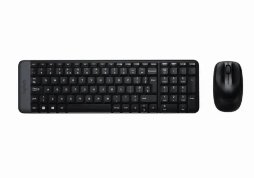 Set Tastatură + Mouse Logitech MK220, Fără fir, Negru