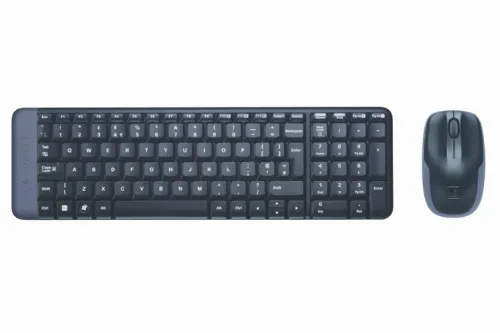 Set Tastatură + Mouse Logitech MK220, Fără fir, Negru