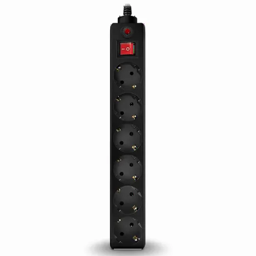 Prelungitor electric SVEN Optima, 6 Prize, 3m, Negru