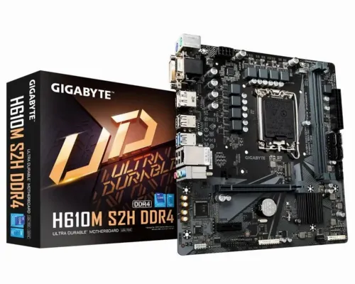 Материнская плата Gigabyte H610M S2H DDR4, LGA1700, Intel H610, Micro-ATX