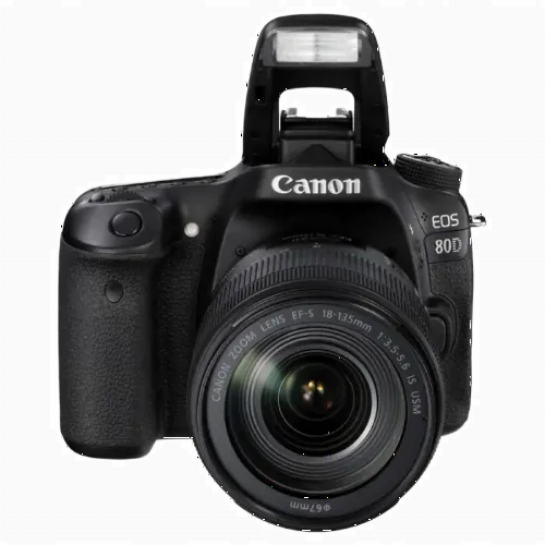 Aparat foto DSLR Canon EOS 80D + EF-S 18-135 IS, Negru