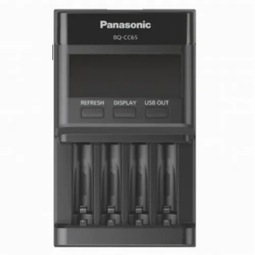 Încărcător Acumulatori Panasonic BQ-CC65E, Negru