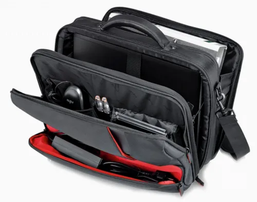 Geantă pentru Laptop Fujitsu Prestige Case Mini, 13.3", Piele artificială, Negru