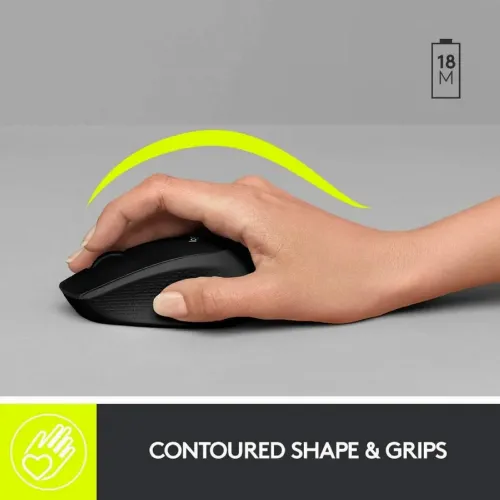 Беcпроводная мышь Logitech M330 Silent Plus, Чёрный