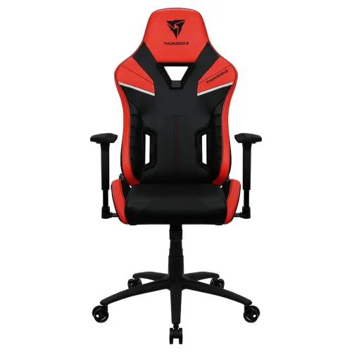 Игровое кресло ThunderX3 TC5, Искусственная кожа, Черный/Красный