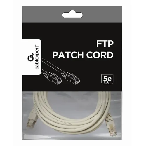 Patch cord Cablexpert PP22-5M, Cat5e FTP, 5m, Gri