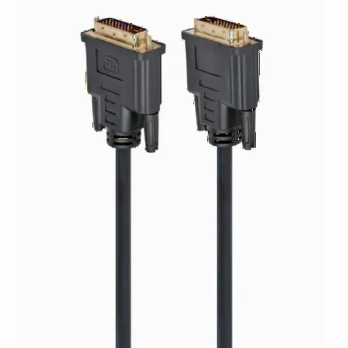 Cablu Video Cablexpert CC-DVI2-BK-6, DVI-D (M) - DVI-D (M), 1,8m, Negru