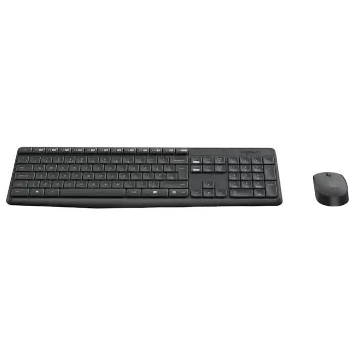 Клавиатура и мышь Logitech MK235, Беспроводное, Grey