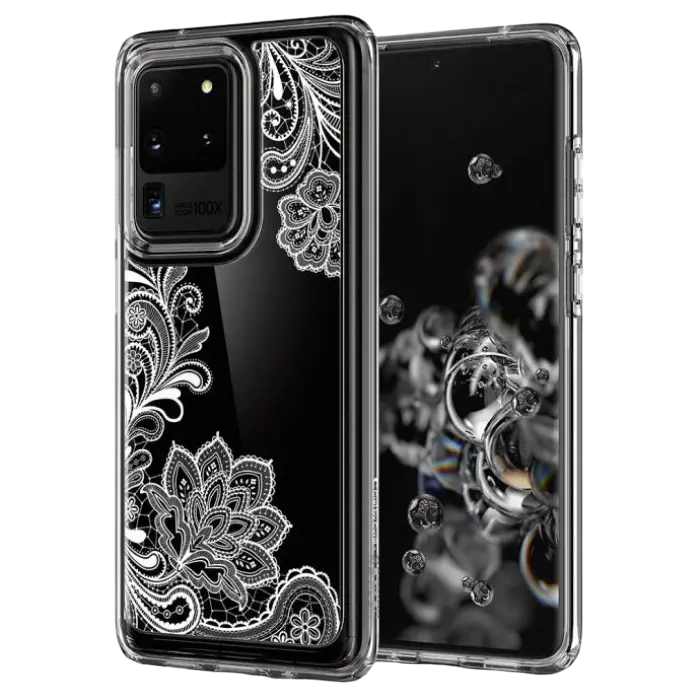 Husă Spigen Ciel Galaxy S20, Mandala albă