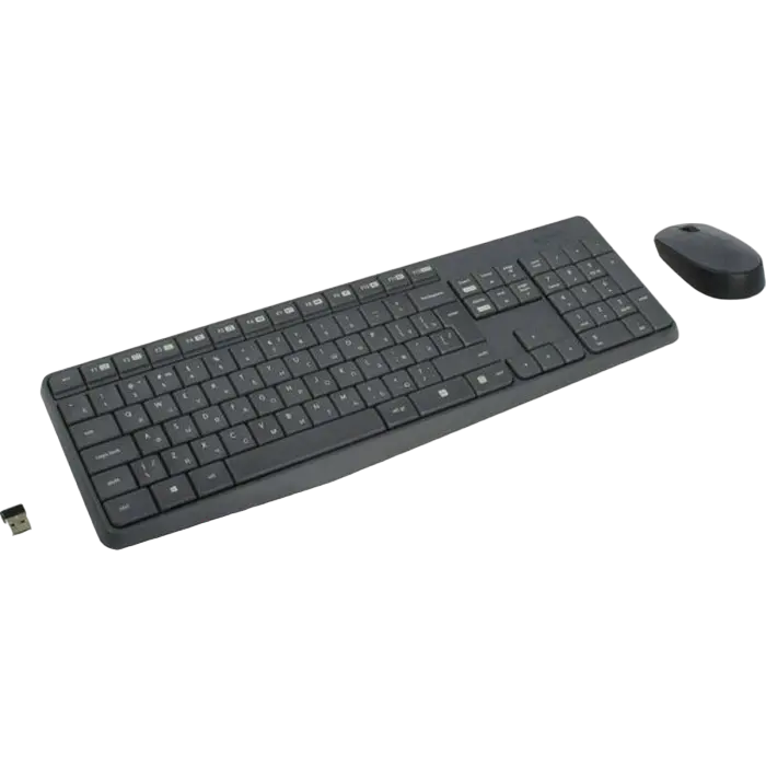 Клавиатура и мышь Logitech MK235, Беспроводное, Grey