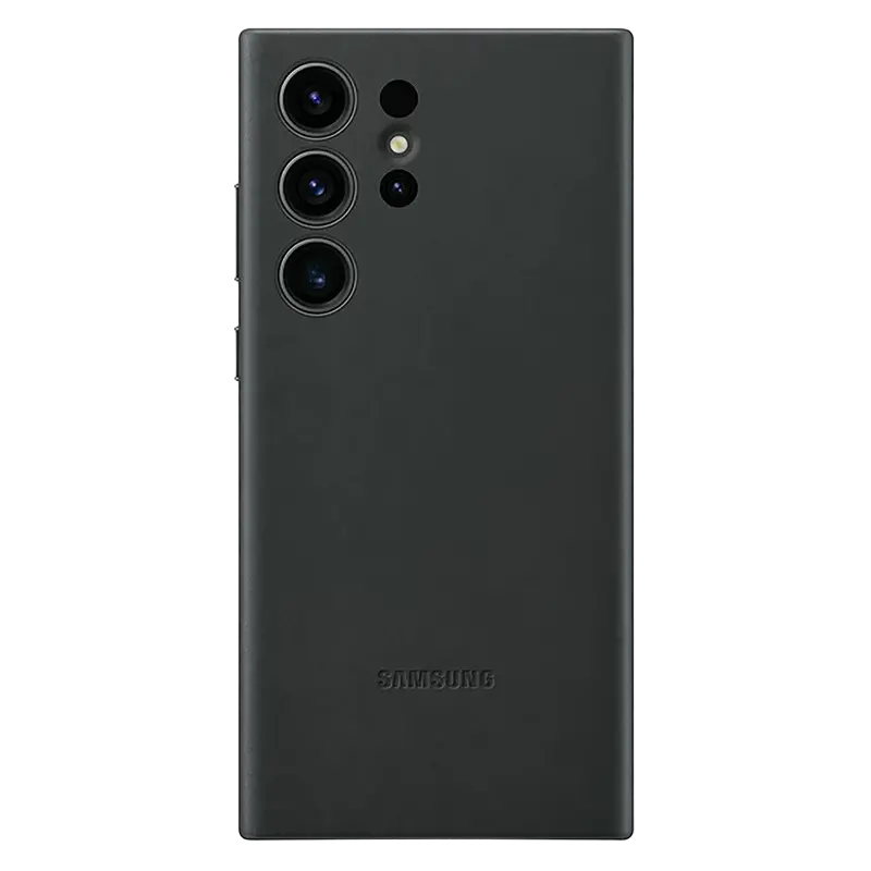 Husă Samsung Leather Cover for Galaxy S23 Ultra, Negru