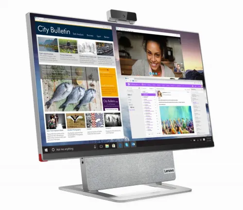 Computer All-in-One Lenovo YOGA AIO 7 27ACH6, 27", AMD Ryzen 7 5800H, 32GB/1000GB, Fără SO, Argintiu