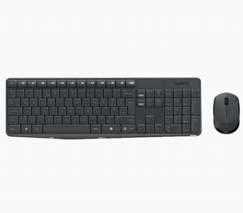Set Tastatură + Mouse Logitech MK235, Fără fir, Grey