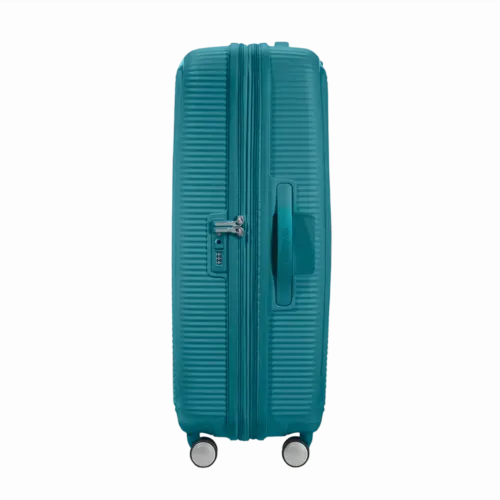 Valiza American Turister SOUNDBOX pe 4 roti 77/28 TSA EXP jad verde