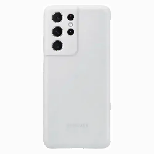 Чехол Samsung Silicone Cover for Galaxy S21 Ultra, Серый