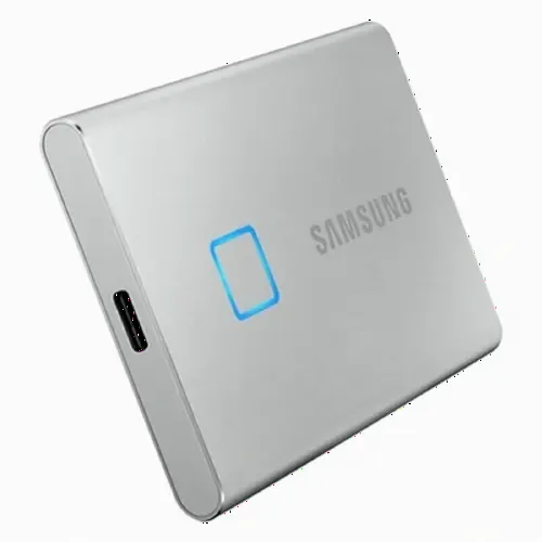 SSD portabil extern Samsung Portable SSD T7 Touch,  1 TB, White (MU-PC1T0S/WW)