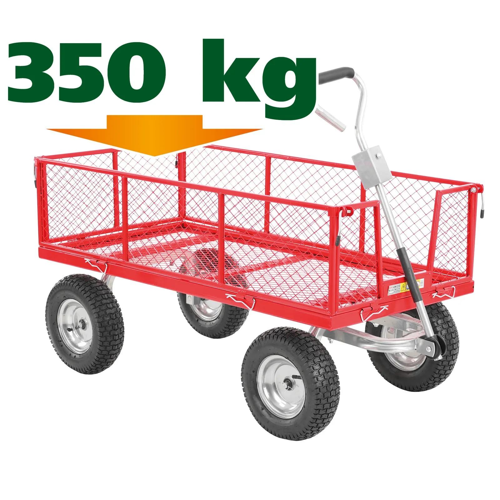 Садовая тележка с металлической сеткой 350 кг HECHT 53350 — 7
