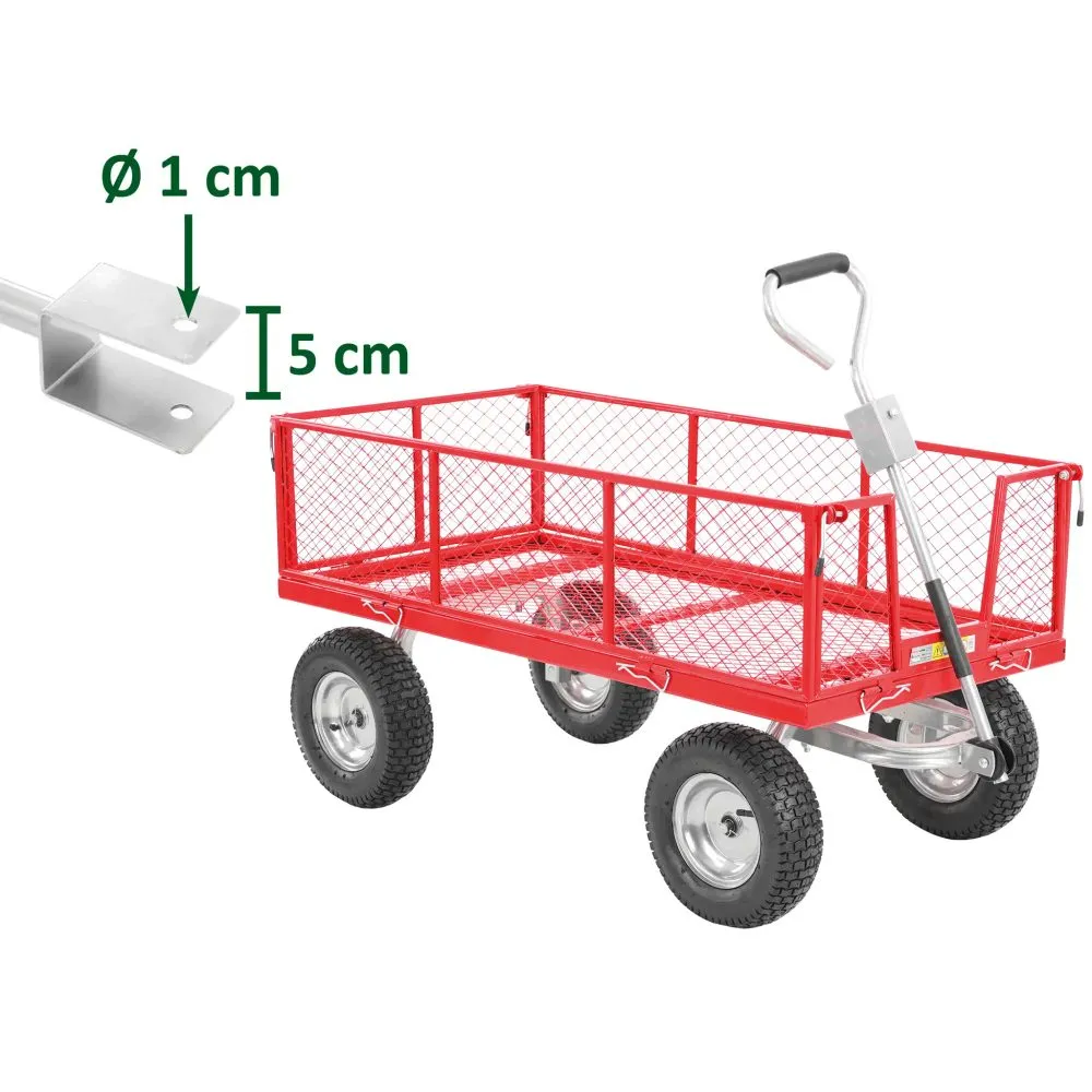 Carucior pentru gradina plasa metalica 350kg HECHT 53350          