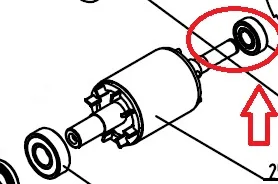 Rulment 6203 Z rotor compresor 24/50L