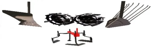 SET Plug arat + plug cartofi+ roti metal motocultor + cultivator