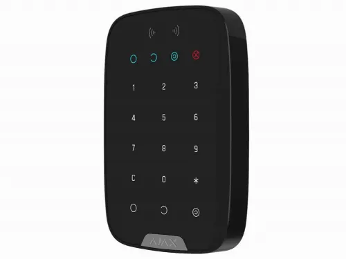 Tastatură tactilă fără fir Ajax KeyPad Plus, Negru