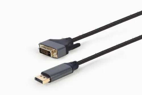 Cablu Video Cablexpert CC-DPM-DVIM-4K-6, DisplayPort (M) - DVI-D (M), 1,8m, Negru