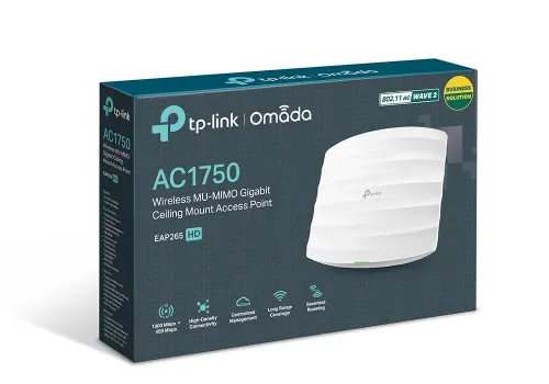 Punct de acces fără fir TP-LINK EAP265 HD, 450 Mbps, 1300 Mbps, Alb