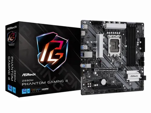 Placă de bază ASRock Z690M PHANTOM GAMING 4, LGA1700, Intel Z690, Micro-ATX