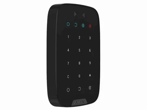 Tastatură tactilă fără fir Ajax KeyPad Plus, Negru