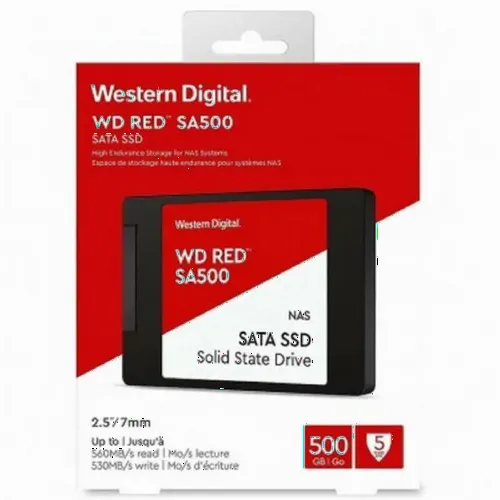 Unitate SSD Western Digital WD Red, 500GB, WDS500G1R0A