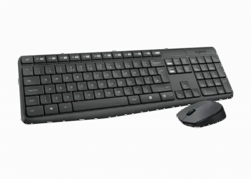 Set Tastatură + Mouse Logitech MK235, Fără fir, Gri