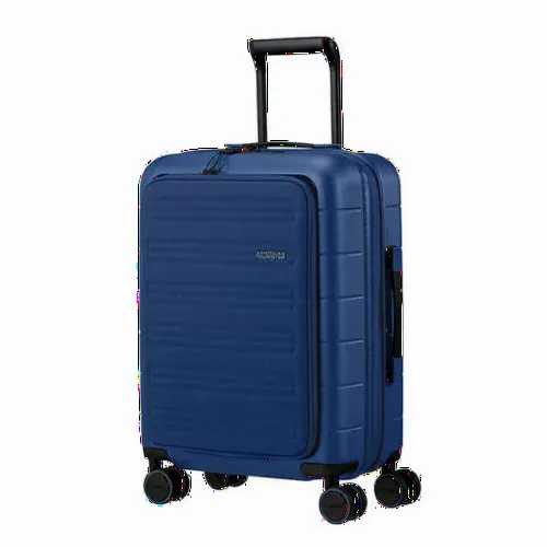 Valiza American Turister NOVASTREAM pe 4 roti 55/20 TSA EXP smart albastru inchis