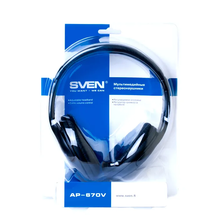 Наушники SVEN AP-670V, Чёрный