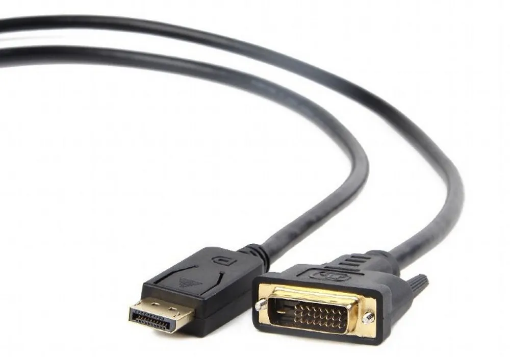 Видео кабель Cablexpert CC-DPM-DVIM-3M, DisplayPort (M) - DVI-D (M), 3м, Чёрный