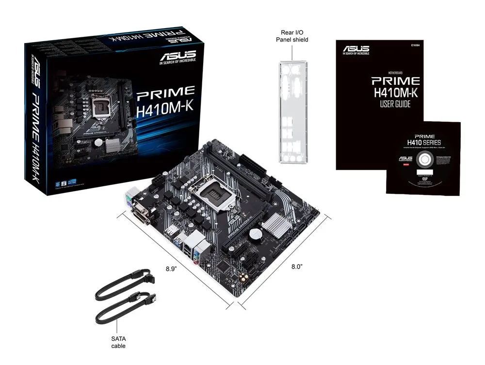 Placă de bază ASUS PRIME H410M-K, LGA1200, Intel H410, Micro-ATX