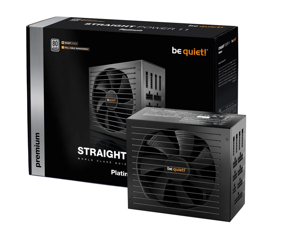 Блок питания для компьютеров be quiet! STRAIGHT POWER 11 PLATINUM, 1000Вт, ATX, Полностью модульный