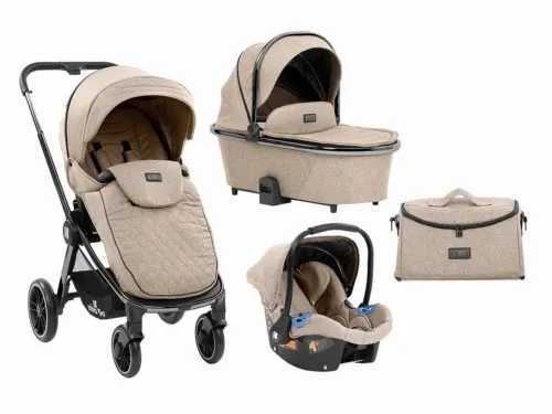 Stroller Kikka Boo 3 in 1 Vicenza Premium, Beige