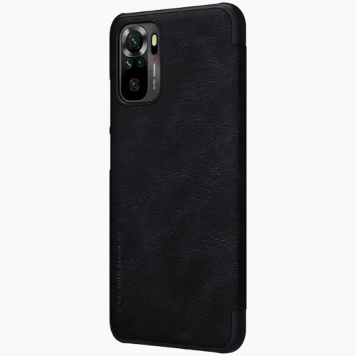 Чехол книжка Nillkin RedMi Note 10, Qin LC, Чёрный